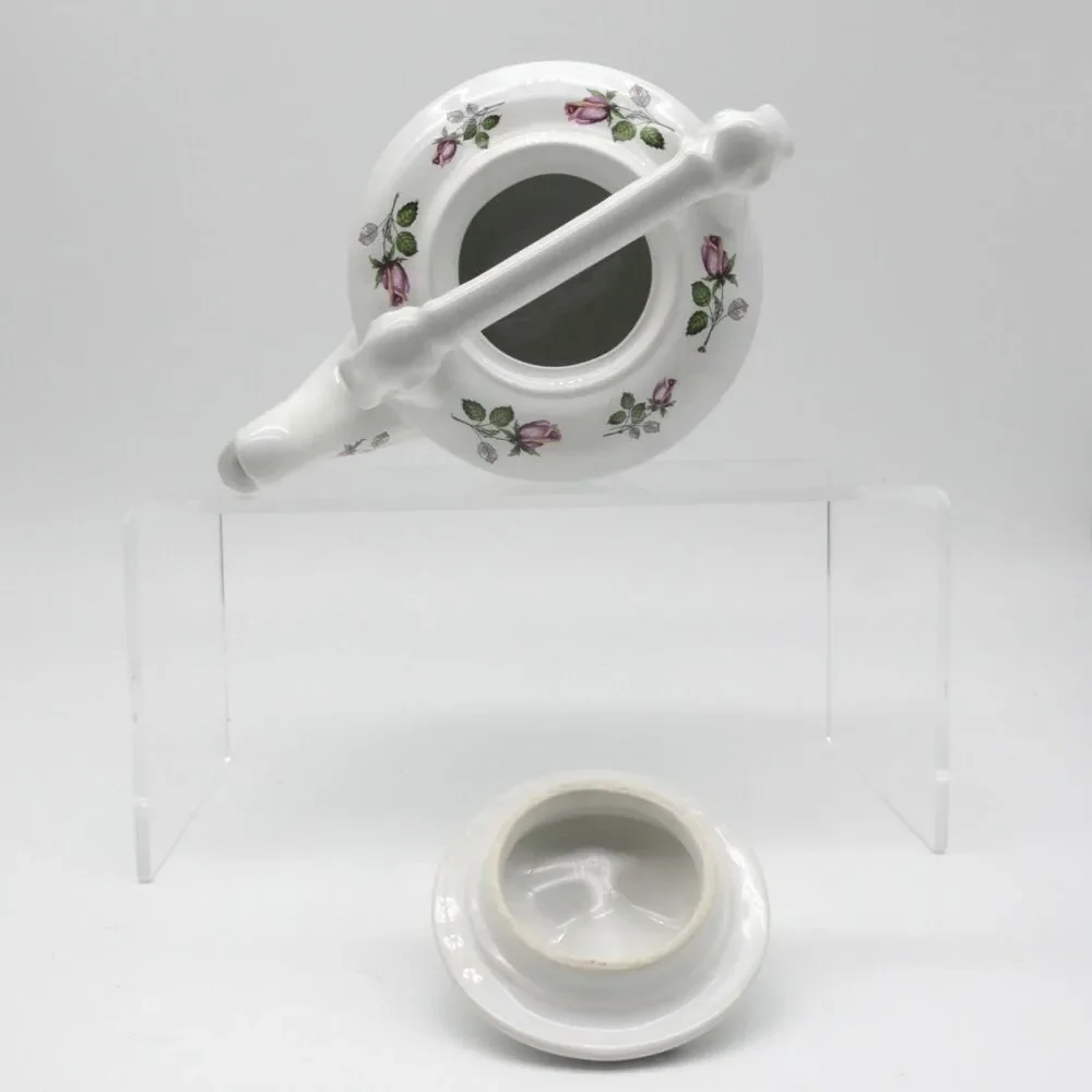 Vintage Arthur Wood England #6345 Floral Teapot by Ornamental Lid Tall Handle